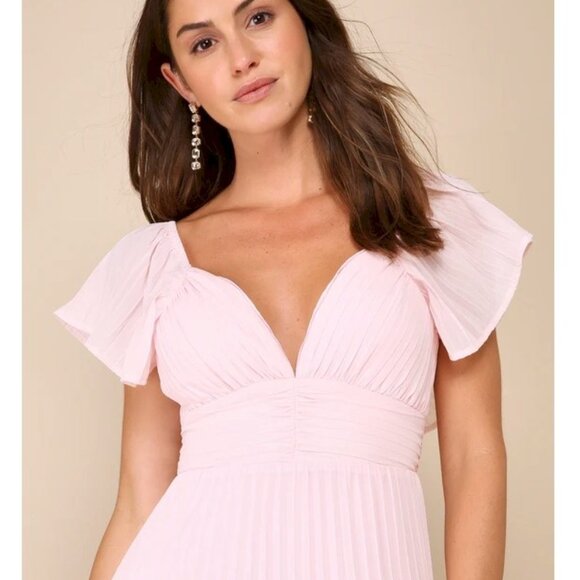 Lulu's Light Pink Maxi Dress - Picture 7 of 10